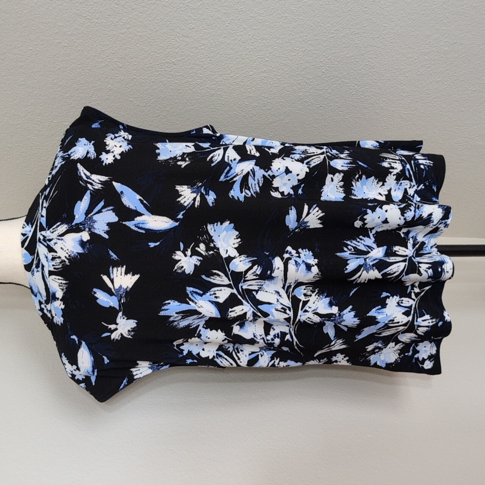 NWOT Kasper Printed Cowlneck Sleeveless Pull-On Top - Picture 4 of 5